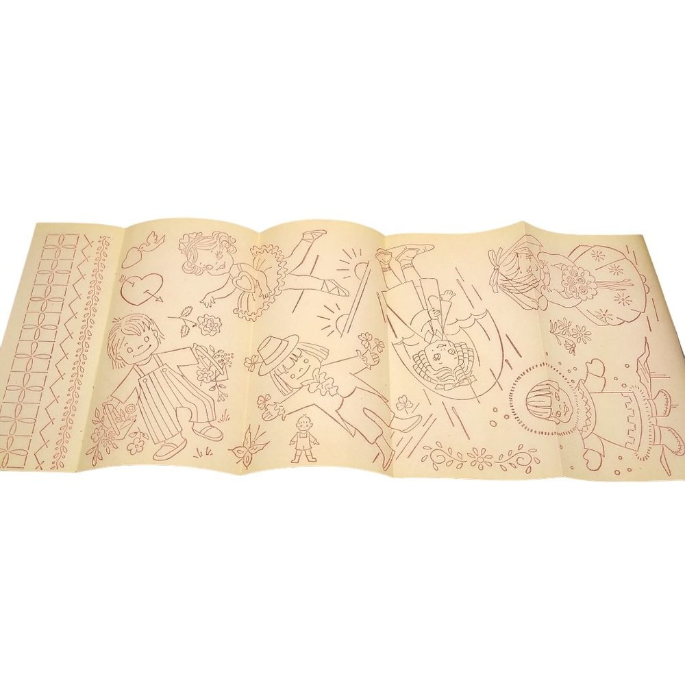 Vintage Kids in All Seasons Transfer Patterns, MCM Workbasket Iron On Transfers